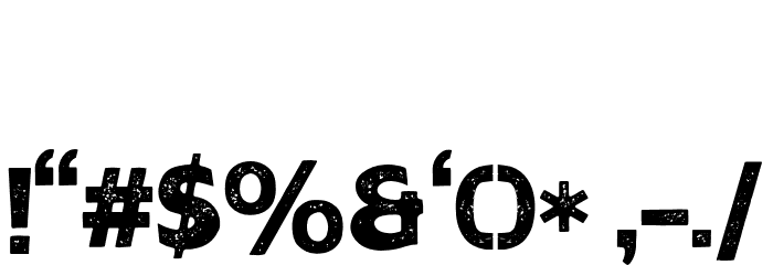 RougantRoughPERSONALUSEONLY-Rough Font OTHER CHARS
