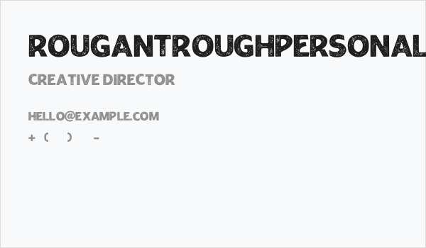 RougantRoughPERSONALUSEONLY-Rough Business Card