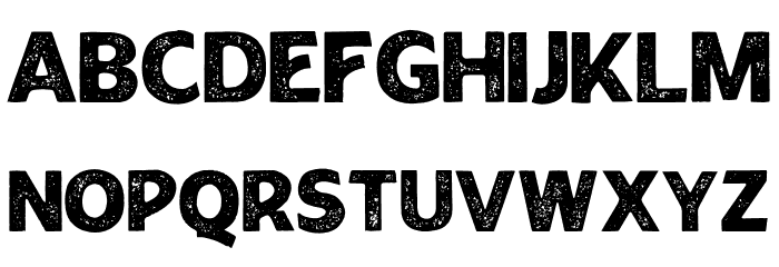 RougantRoughPERSONALUSEONLY-Rough Font LOWERCASE