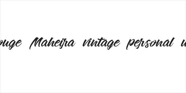 Rouge Maheira vintage personal use Logo