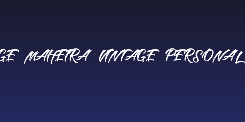 Rouge Maheira vintage personal use Social Header