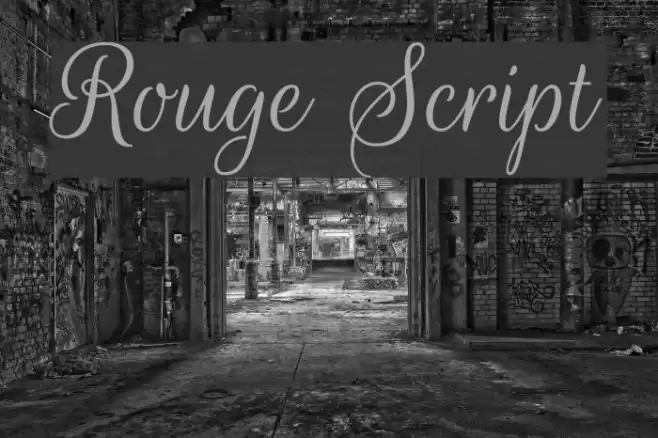 Rouge Script Font examples