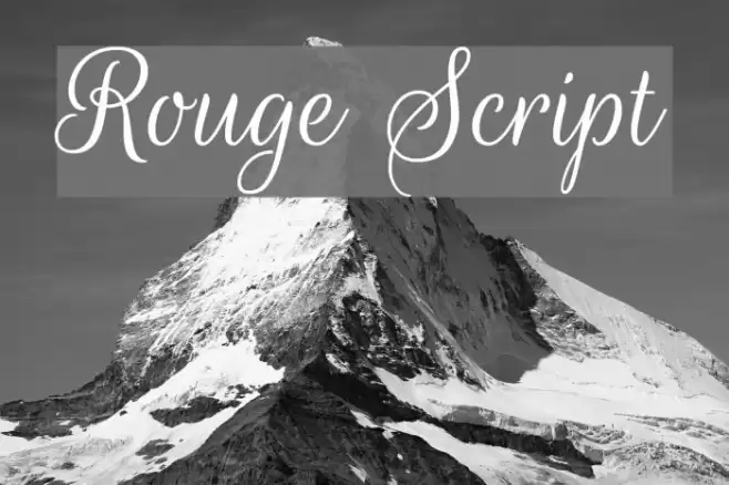 Rouge Script Font examples