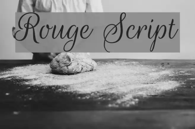 Rouge Script Font examples