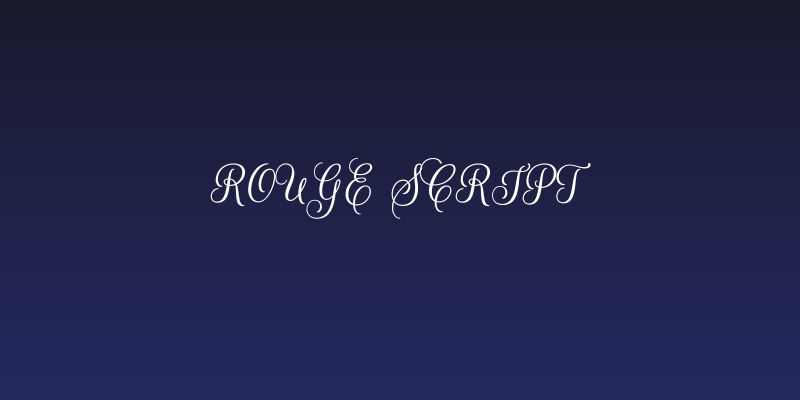Rouge Script Social Header