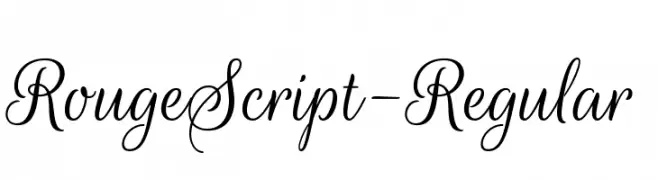 RougeScript-Regular  Free Fonts Download