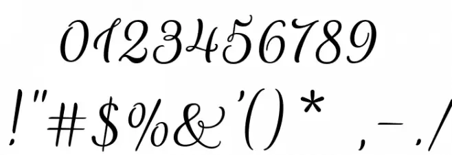 RougeScript-Regular Font OTHER CHARS