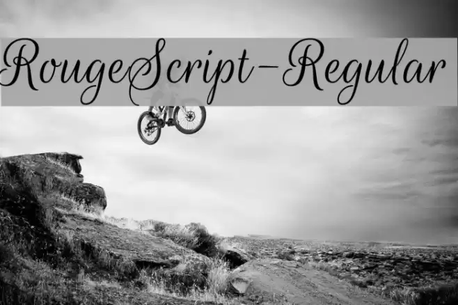 RougeScript-Regular Font examples