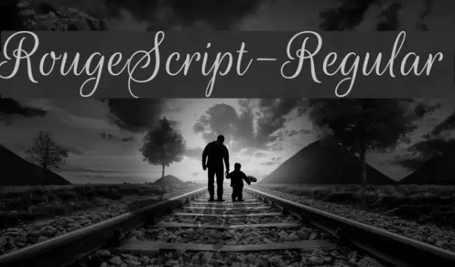 RougeScript-Regular Font examples