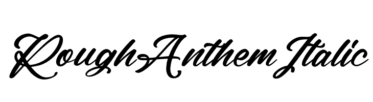 Rough Anthem Italic  नि: शुल्क फ़ॉन्ट्स डाउनलोड