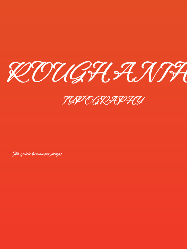 Rough Anthem Italic Poster
