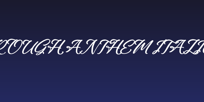 Rough Anthem Italic Social Header