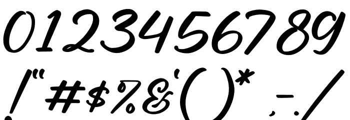 Rough Anthem Font OTHER CHARS