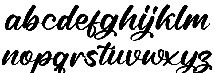 Rough Anthem Font LOWERCASE