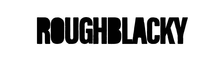 Rough Blacky  Скачать бесплатные шрифты