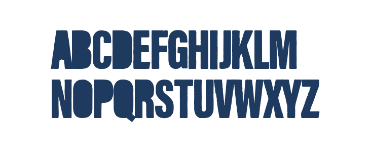 Rough Blacky Uppercase