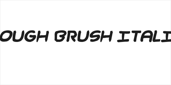 Rough Brush Italic Logo
