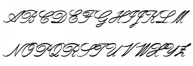 Rough Brush Script Schriftart Groß