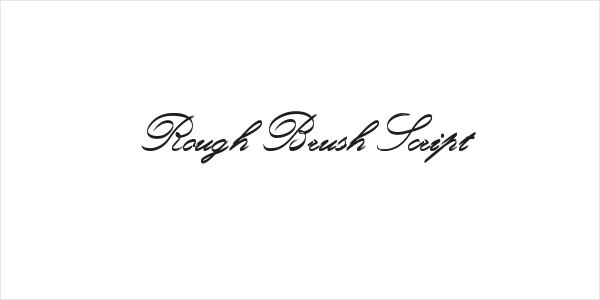 Rough Brush Script Logo