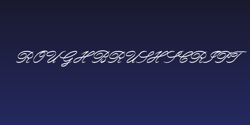 Rough Brush Script Social Header