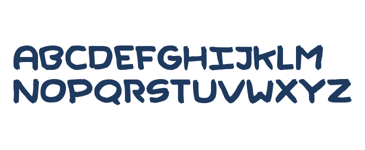 Rough Brush Lowercase