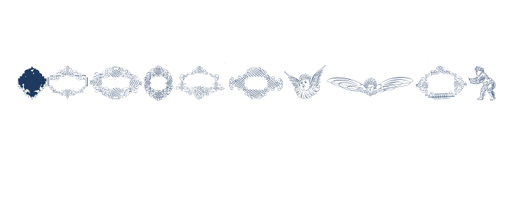 Rough Calligraphic Frames Other Characters