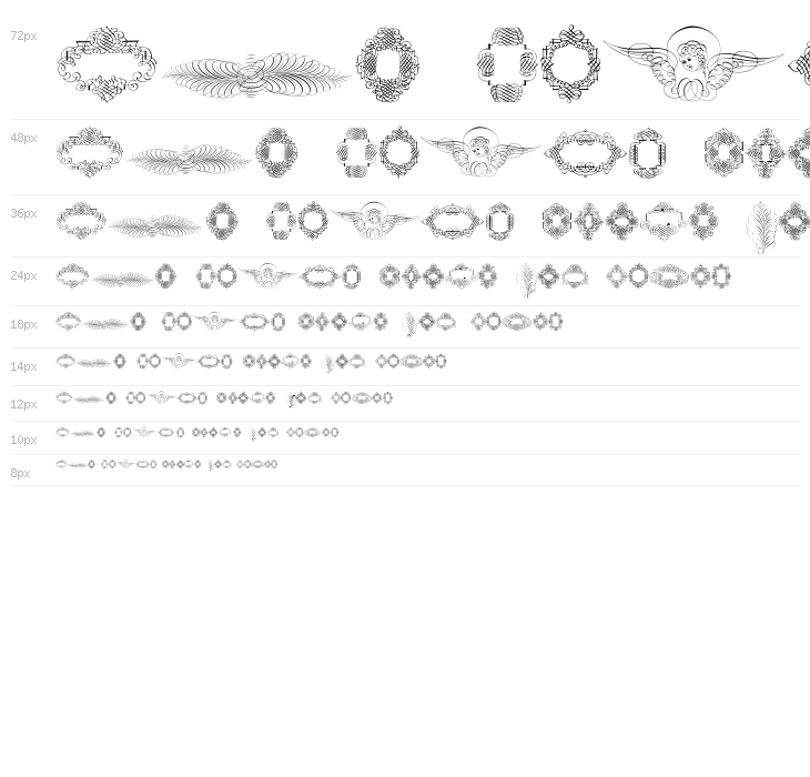 Rough Calligraphic Frames Waterfall