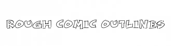Rough Comic Outlines  font caratteri gratis
