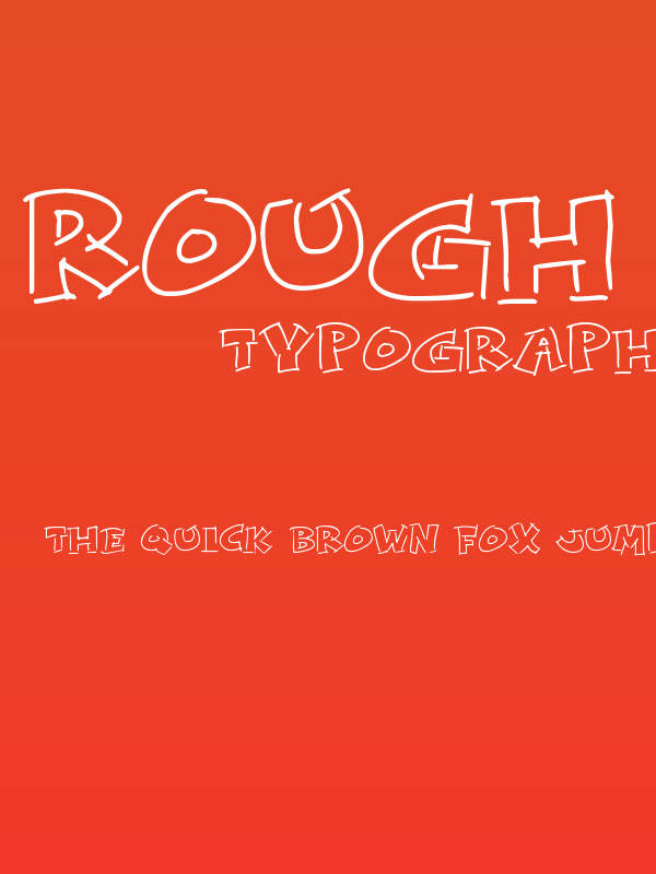 Rough Comic Outlines Poster