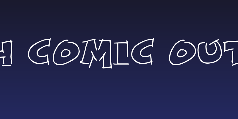 Rough Comic Outlines Social Header