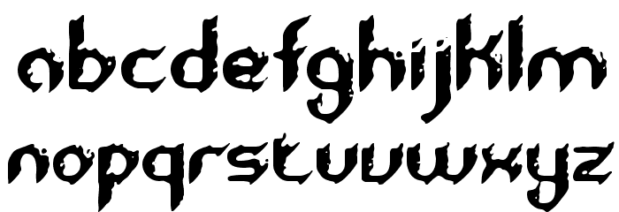 Rough Day BRK Font LOWERCASE