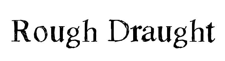 Rough Draught  免费字体下载