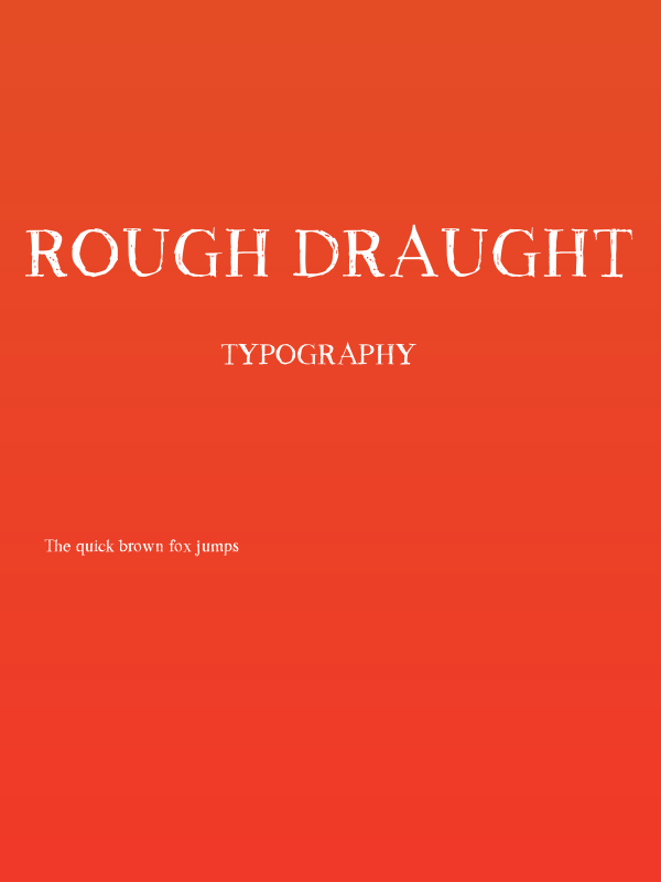 Rough Draught Poster