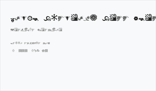 Rough Fleurons Free Three Regular Business Card