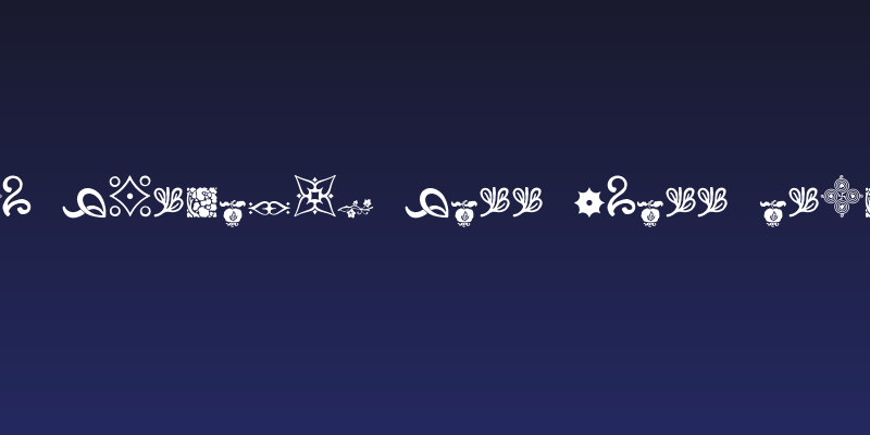 Rough Fleurons Free Three Regular Social Header