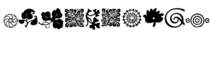 Rough Fleurons Free Two Font OTHER CHARS