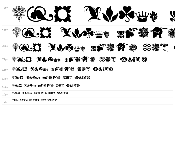 Rough Fleurons Free Two Waterfall