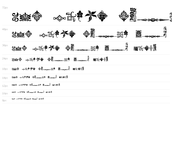 Rough Fleurons Free Waterfall