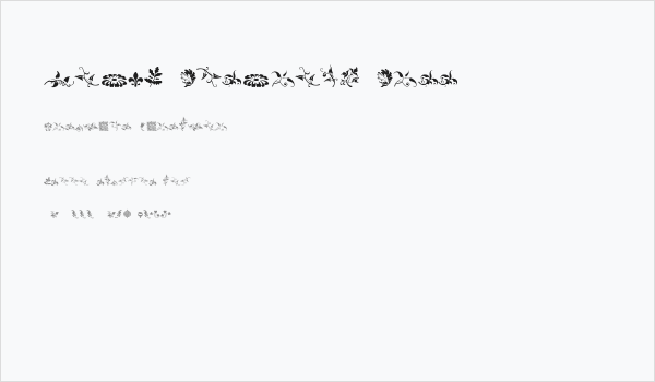 Rough Fleurons Free Business Card