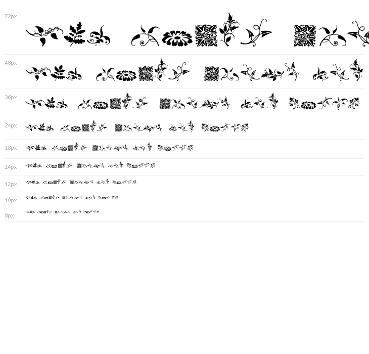 Rough Fleurons Free Waterfall