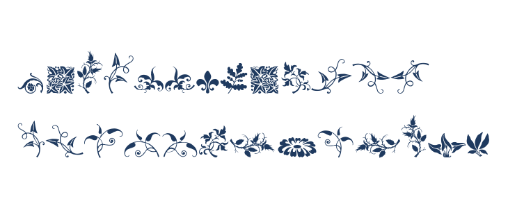 Rough Fleurons Free Lowercase