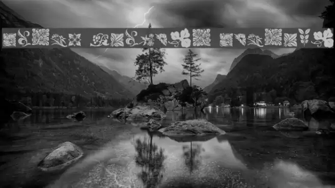 Rough Flowers Regular Font examples