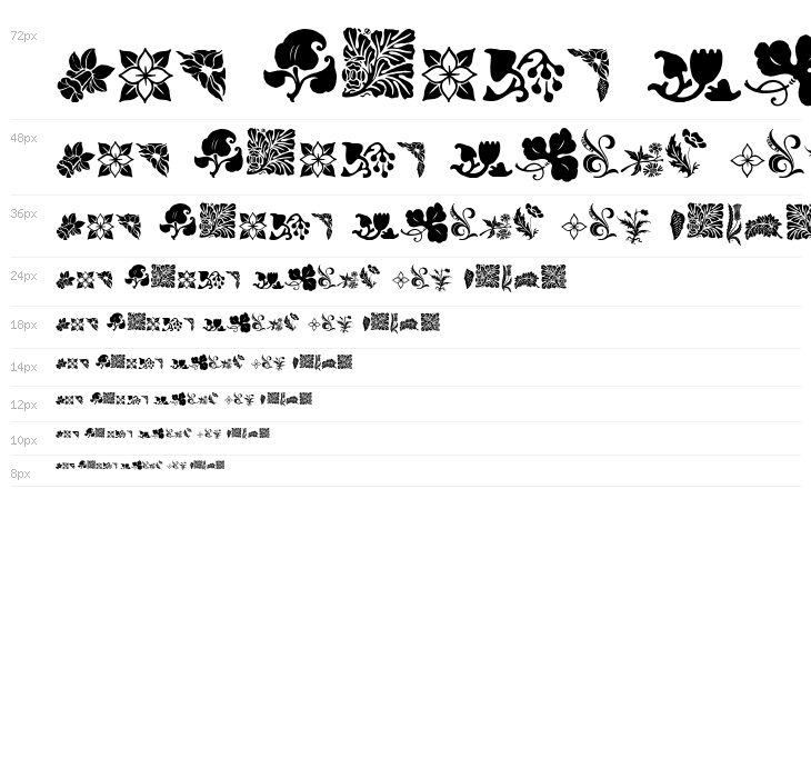 Rough Flowers Regular Waterfall