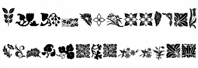 Rough Flowers Regular Fuentes MINÚSCULAS