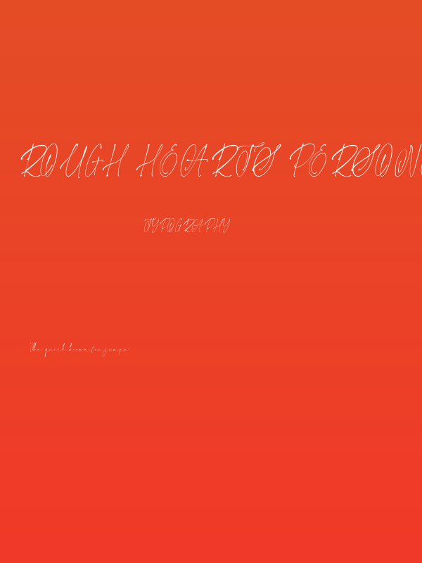 Rough Hearts Personal Use Only Poster