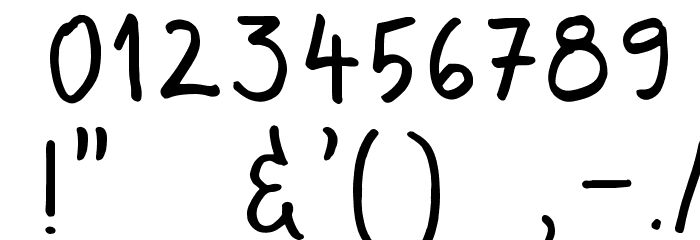 Rough Notes Sample Font OTHER CHARS