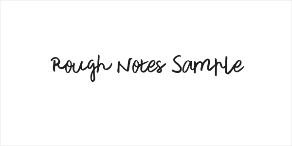 Rough Notes Sample Logo