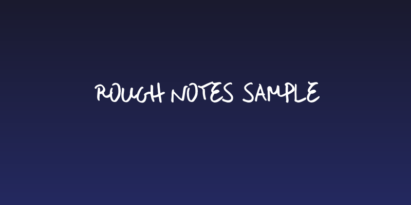 Rough Notes Sample Social Header