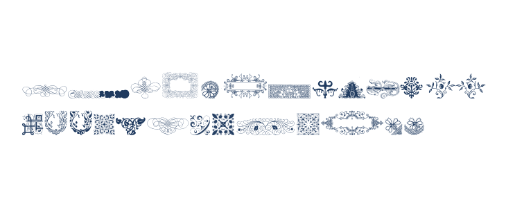 Rough Ornaments Free Lowercase