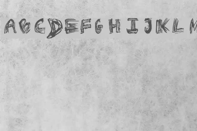 Rough Outline Font examples